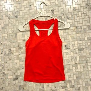 Red/pink Lululemon tank size 2 cropped